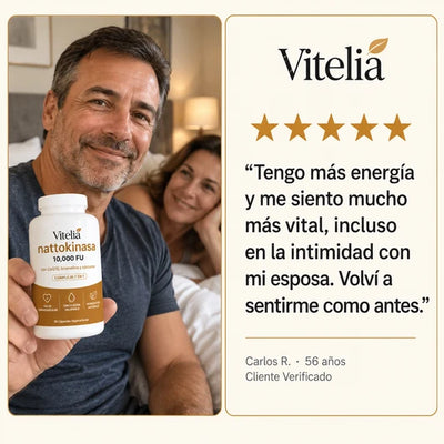 Nattokinasa 10.000 FU de potencia clínica