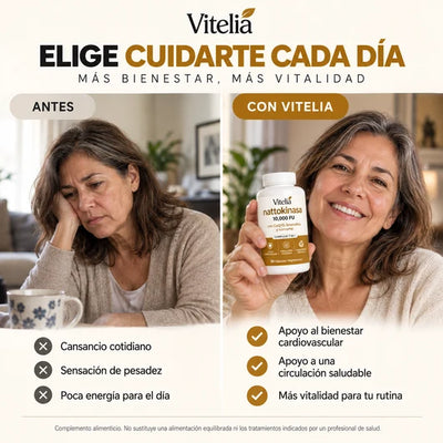 Nattokinasa 10.000 FU de potencia clínica